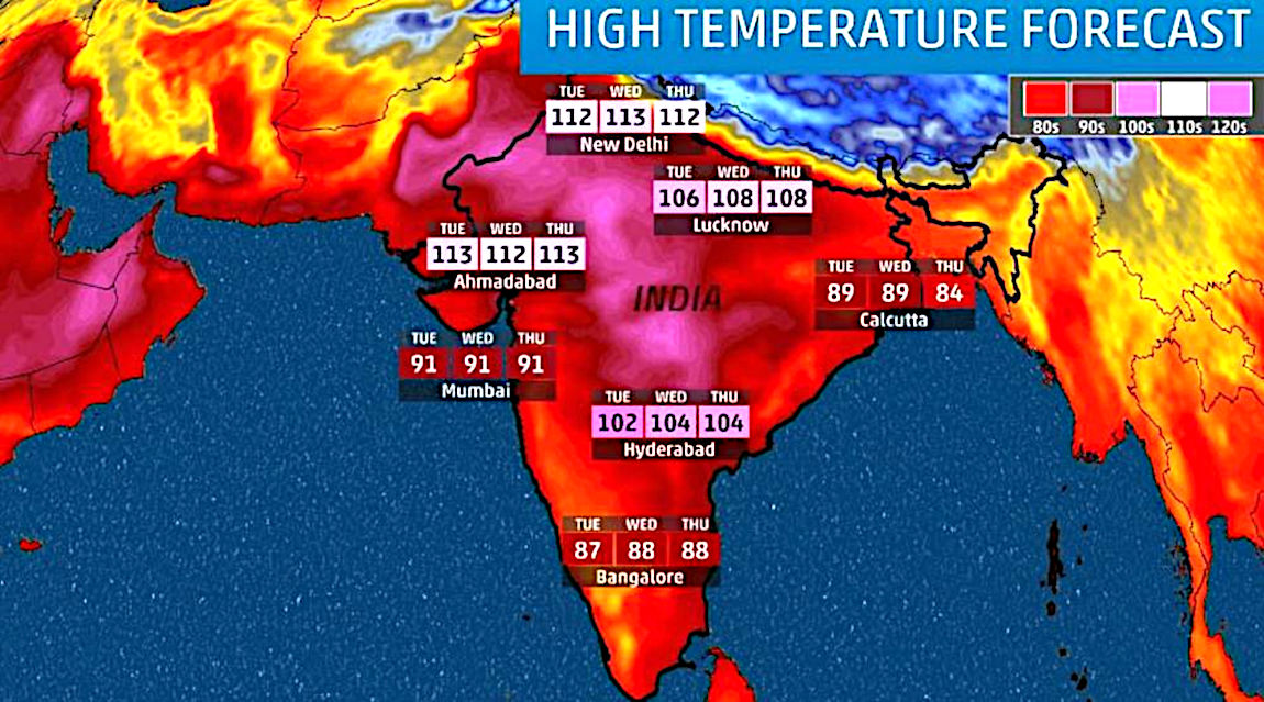Heatwaves in India are consuming the coutry thanks to Narendra Modi's arsonist policies