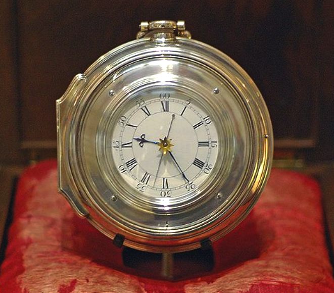This is John Harrison's H5 marine chronometer
