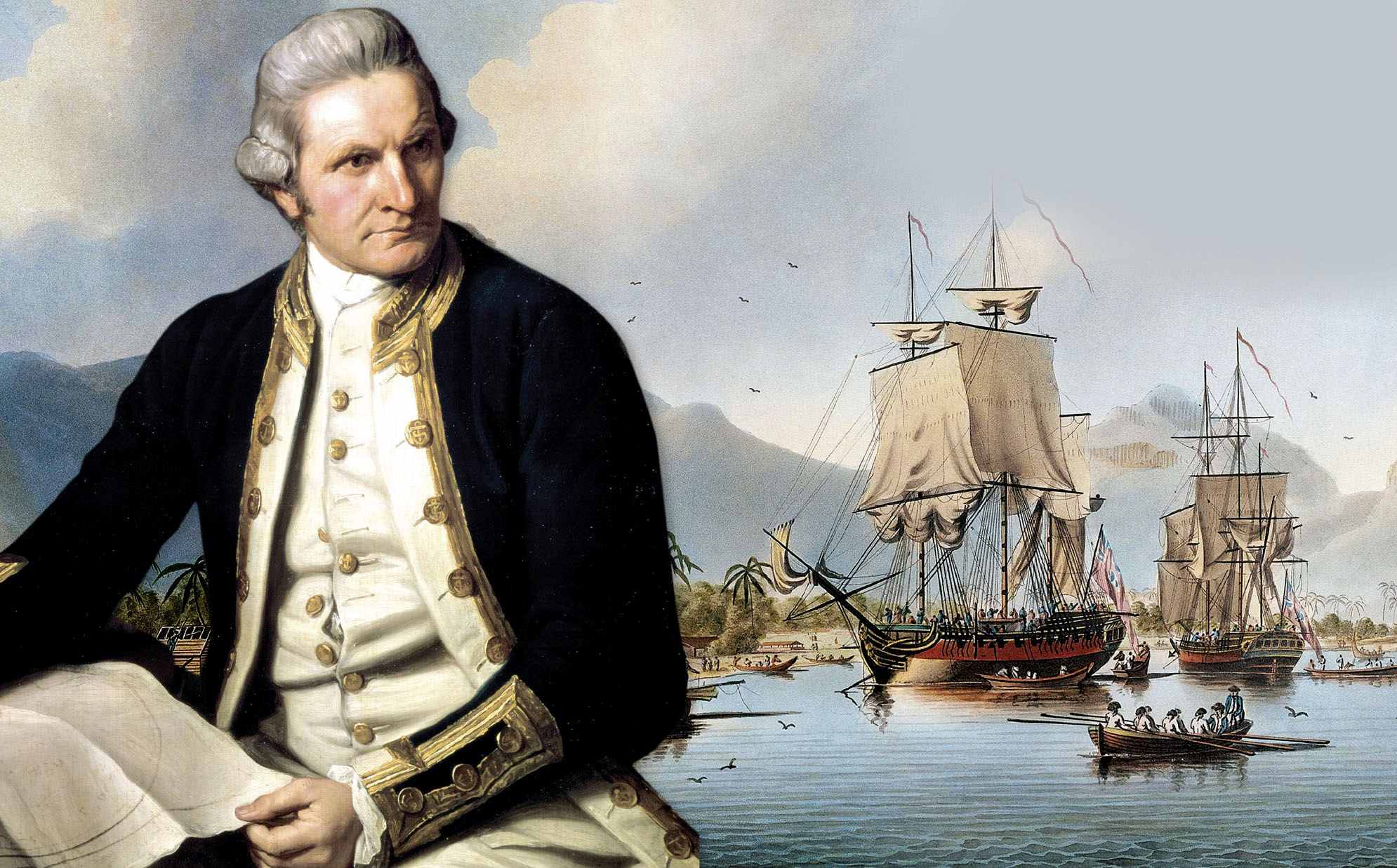 Captain James Cook RN used a cpy of John Harrisons's clock to may Australia