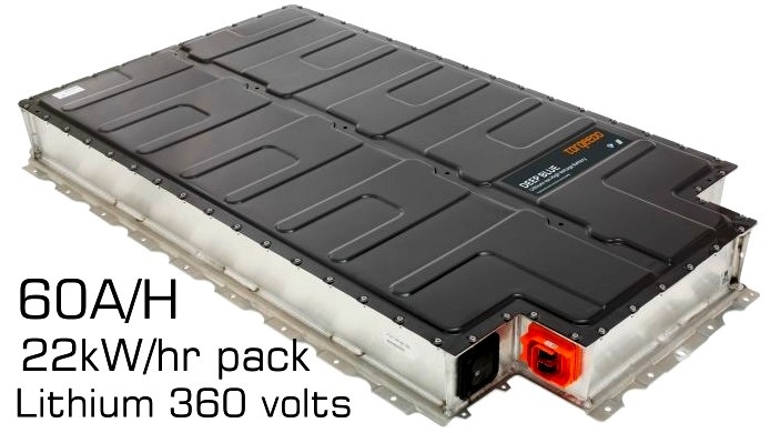 BMW i3 lithium battery packs 22kW hour cartrides 360 volts