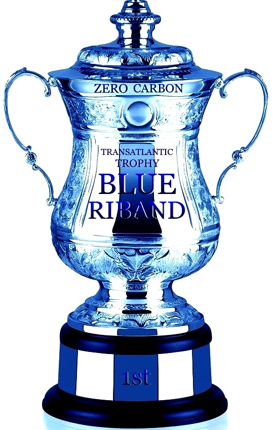 Design Copyright, Blue Riband trophy for Zero Carbon ships that cross the North Atlantic Ocean
