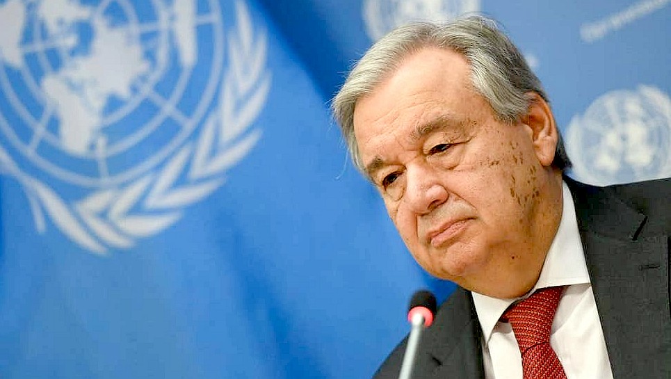 UN Secretary General, Antonio Guterres