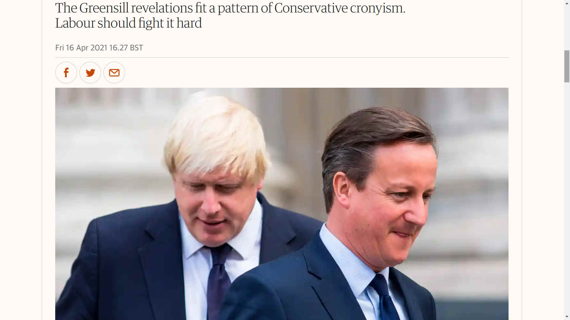David Cameron and Boris Johnson, cut from the same cloth
