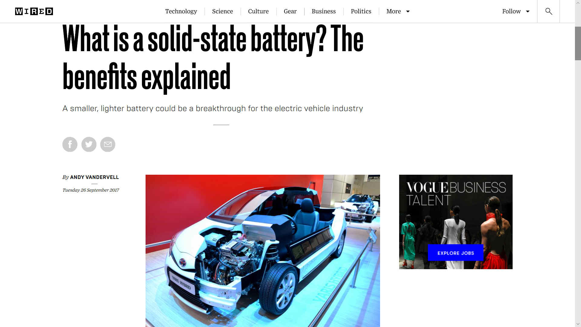 SOLID STATE BATTERY TECHNOLOGY BATTERIES